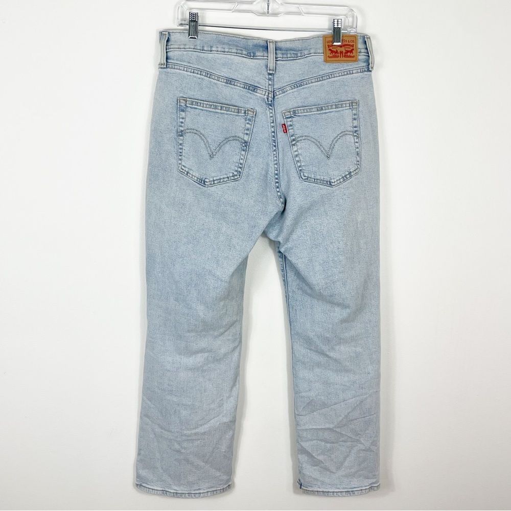 Levi's High Waisted Crop Flare Jeans Size 32